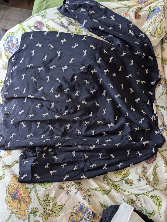 Everly Tops - Everly Black Horse Print Dress Top